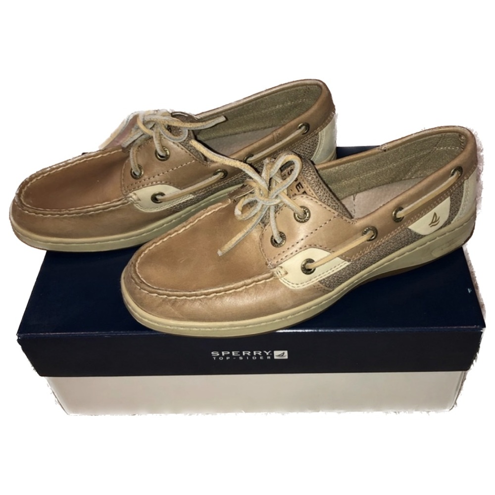 Sperry Tan and Cream Women's Loafers